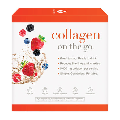 Youtheory Collagen Liquid, Berry Flavor, 30 Packets